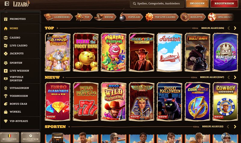 Image: Een korte blik op Lizaro Casino Image: Een korte blik op Lizaro Casino